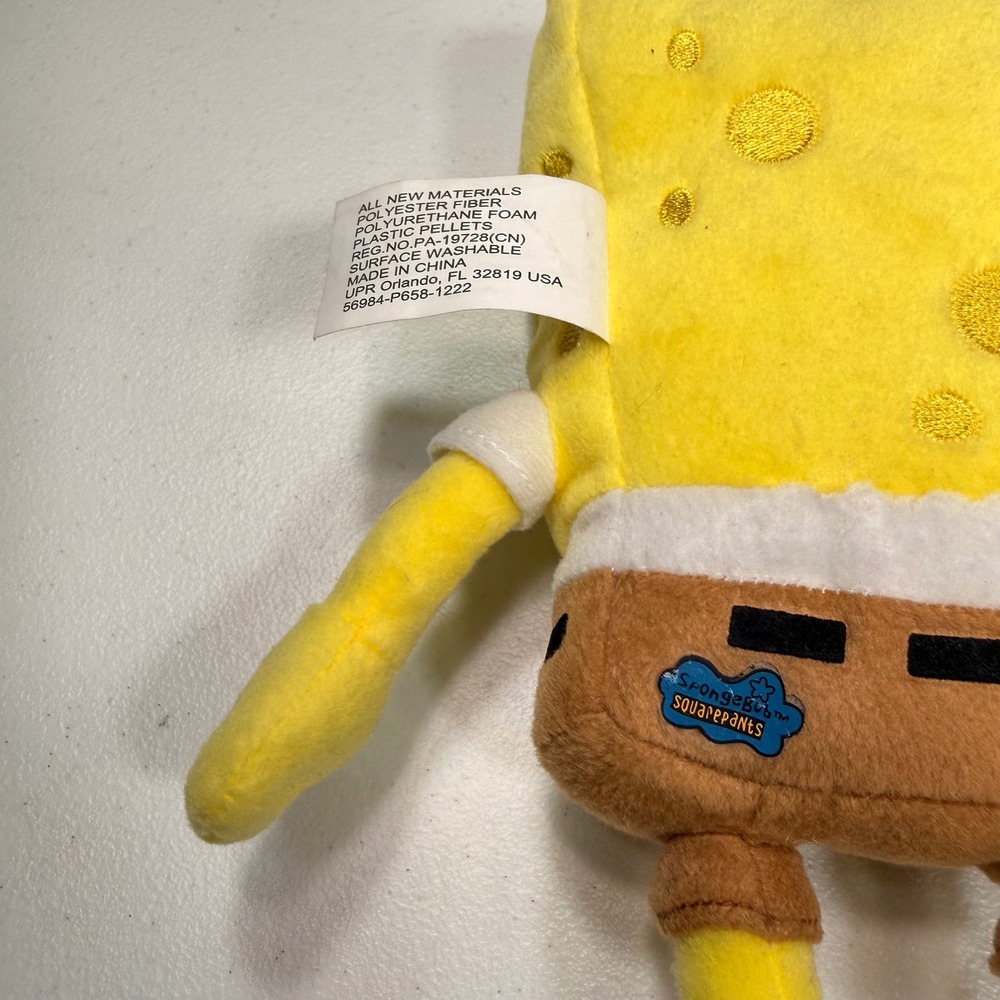 Universal Studios SpongeBob SquarePants Plush Stuffed Toy Nickelodeon 9" 2022 - Picture 5 of 7